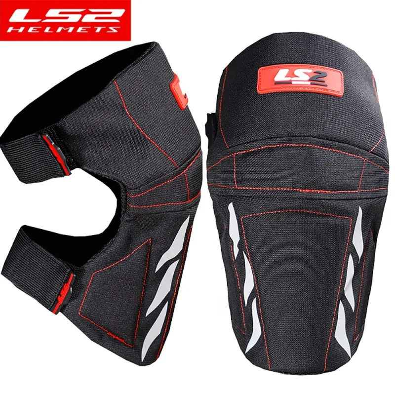 LS2 Motorcycle Motocross Knee Pads Thickened Moto Knee Protector Anti-slip MTB Cycling Knee Cover Protect Shin Guard Accessories