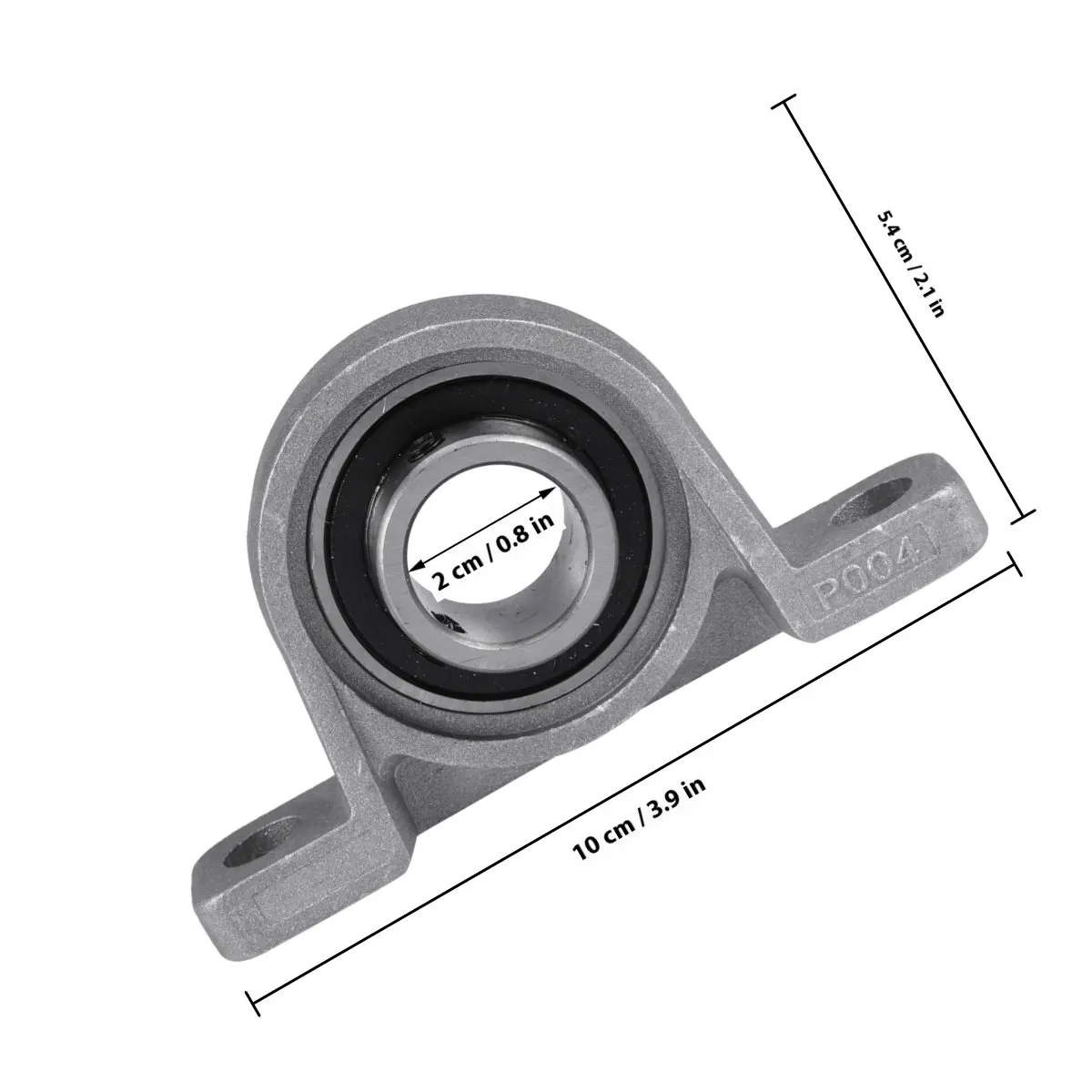 Vertical Pillow Block Bearing 20mm ID Zinc Alloy Flange Bearing for Machinery & Conveyor Equipment