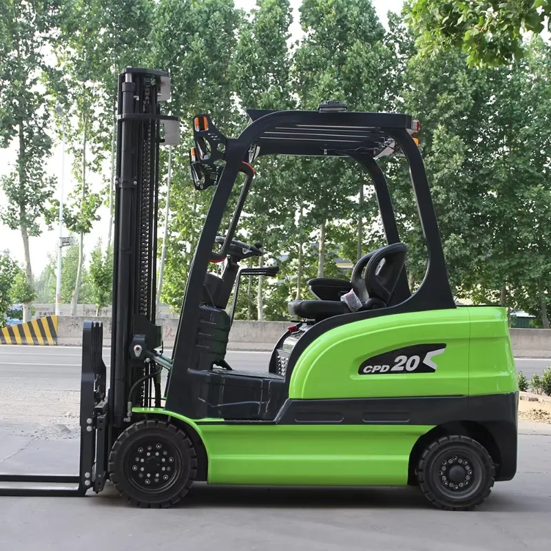 Lightweight Durable Frame 1/2 Ton Lithium Full Electric Forklift Easy Maneuver Small Warehouse Equipment