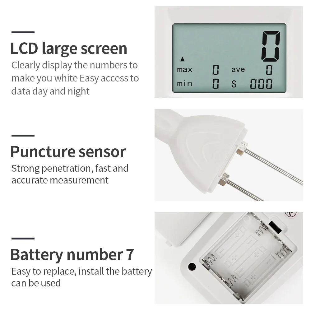 2025 hot sale New Arrivals KMS680T Portable Textile Moisture Meter Hygrometer Moisture Meter Humidity Analyzer