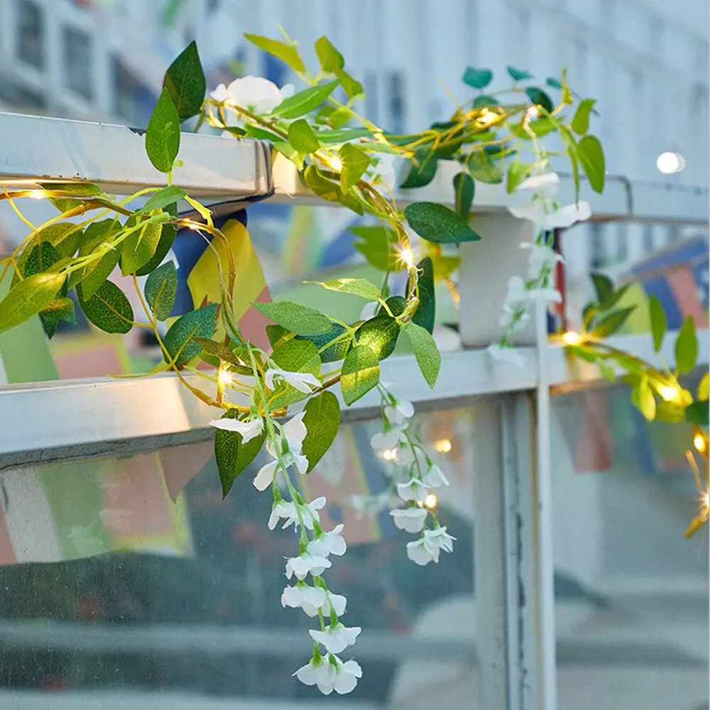 Set LED White Wisteria Decor String Light  For Wall House Room Decor Office Decor Birthday Home Room Bedroom Decor Garden Decor