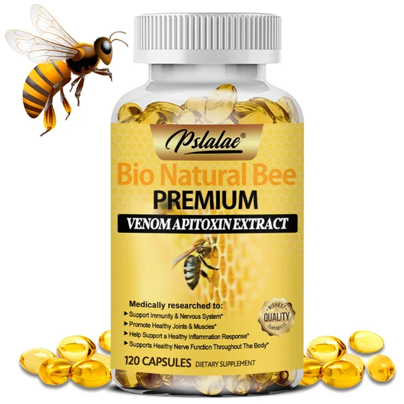 Natural Bee Capsules - Relieves Joint Pain and Stiffness, Promotes Bone Health, for Immunity and Anti-oxidation