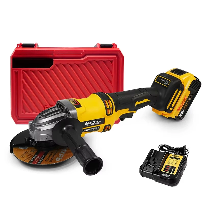 

Electric Goddess DCG414 125MM for Dewalt 20V Battery Cordless Brushless Grinding Polishing Handheld Electric Angle Grinder