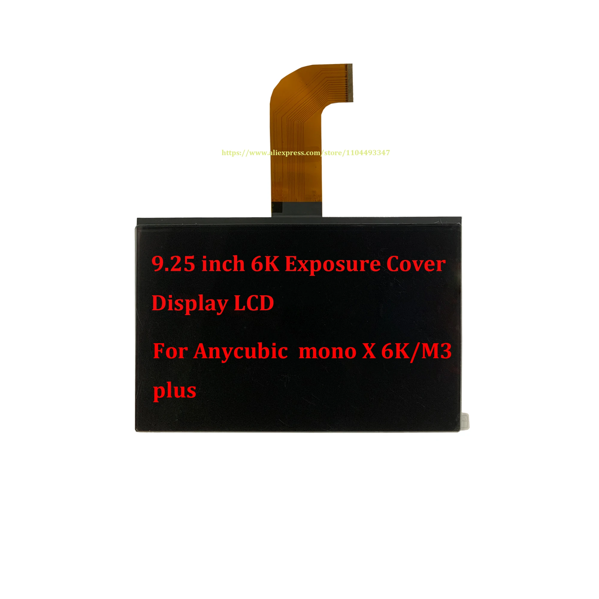 9.25 inch 6K screen exposure cover display for Anycubic mono X 6K/M3 plus lcd 3d printer Spare part