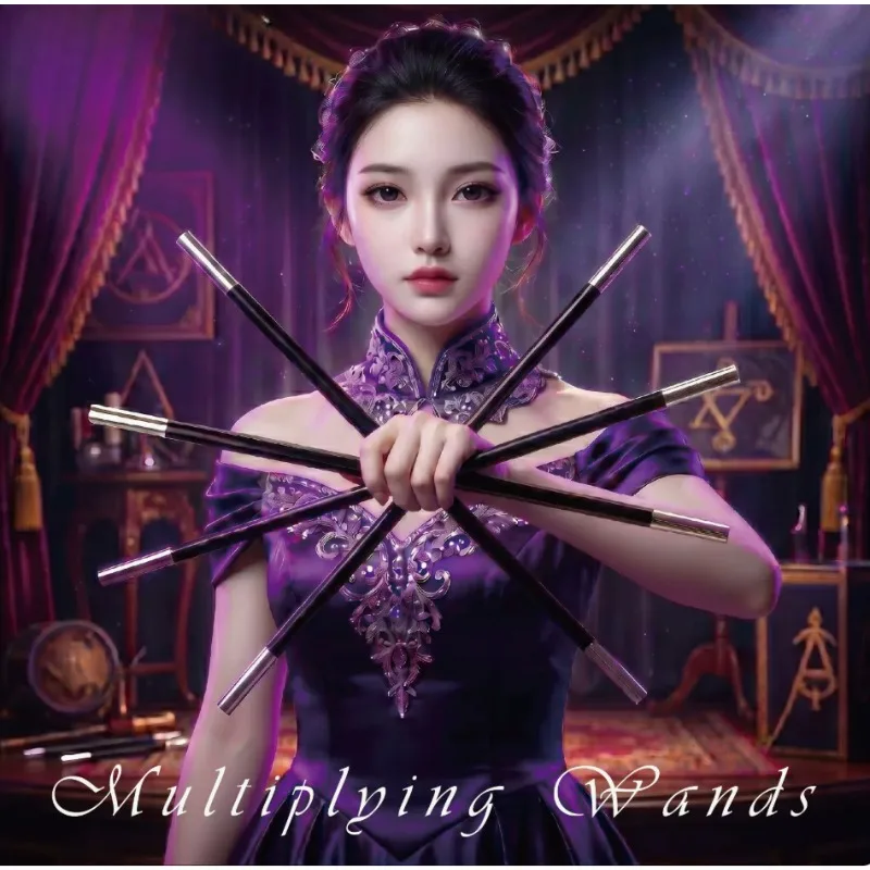 Splitting Wand Magic Tricks One Wand to Four Wands Production Magic Trick Stage Street Close Up Illusion Gimmick Props Magician