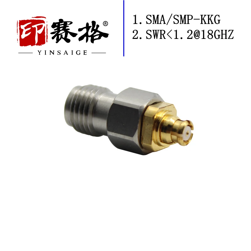 

Adapter SMP-K Female to SMA-K Female Stainless Steel 18G SMP Female to SMA Female to GPO Interface