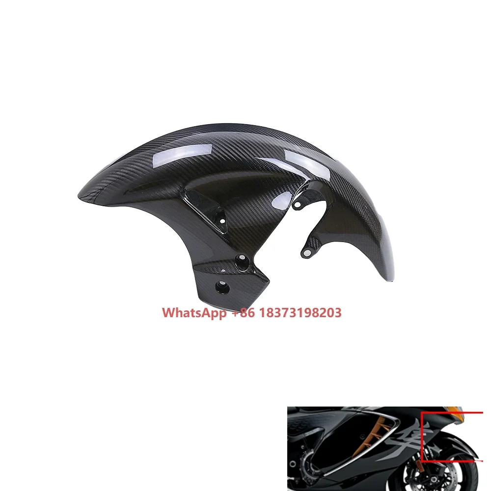 

2022+ Front Fender 3K Dry Carbon Fiber Motorcycle Accessory for Suzu-ki GSX1300R Haya-busa