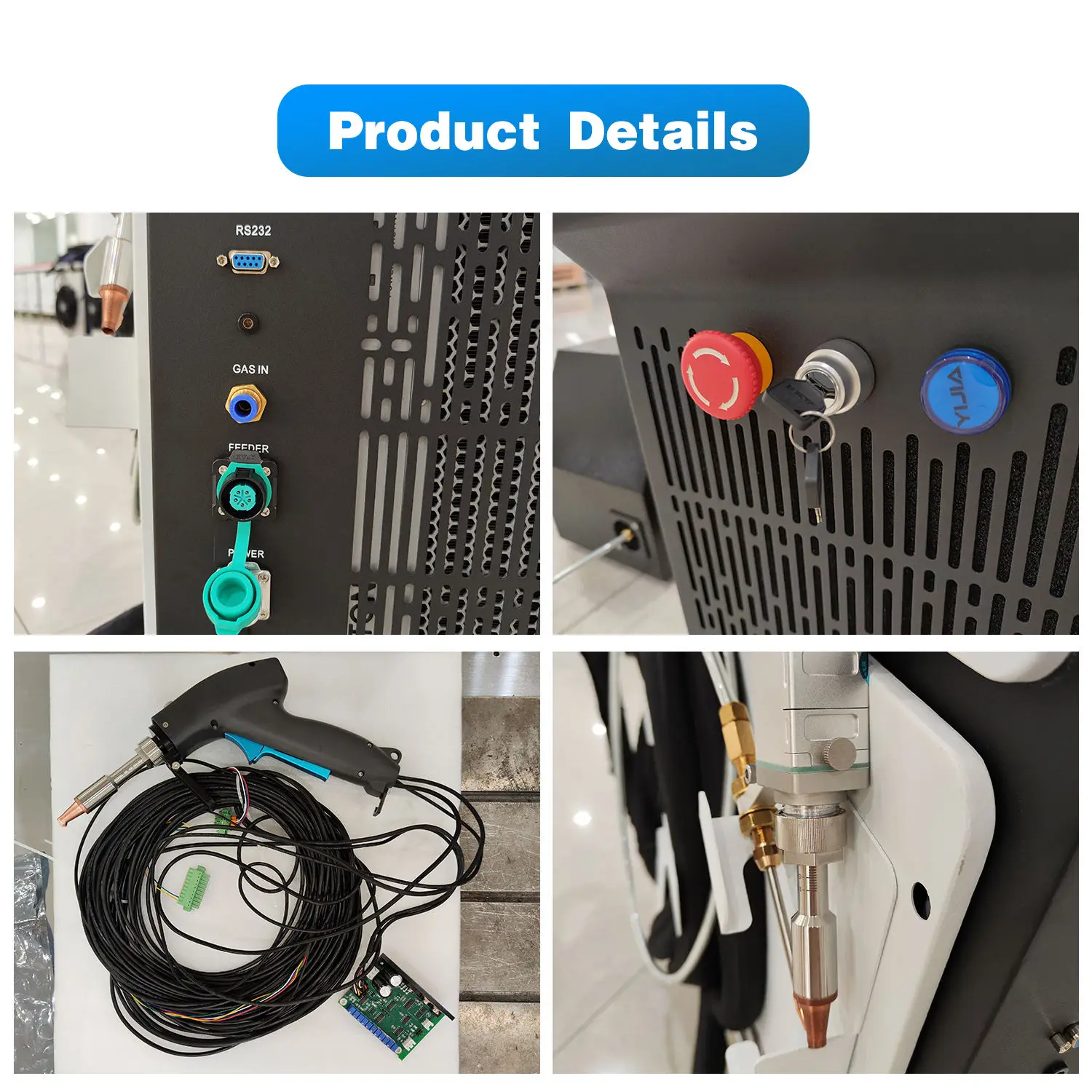 Tragbare automatische Laserschweiß- und Schneidreinigungsmaschine 4-in-1 1500 W 2000 W Laserschweißgerät für die Metallreparatur