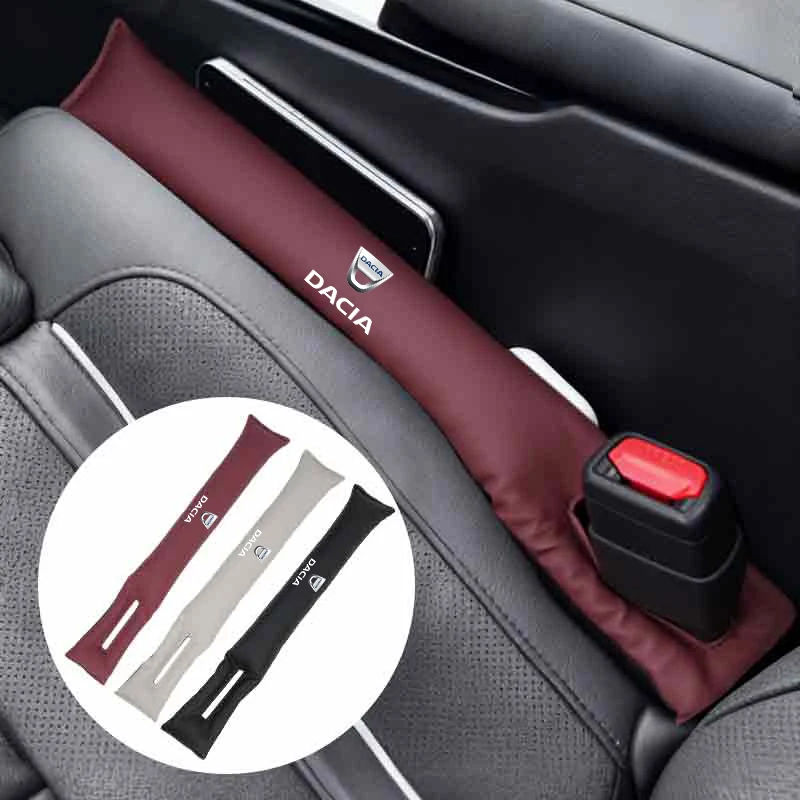 Car Stickers Seat Gap Filler Leather Side Seam Strip Leak-Proof Plug For Dacia Duster Logan Sandero Lodgy Dokker Stepway Solenza