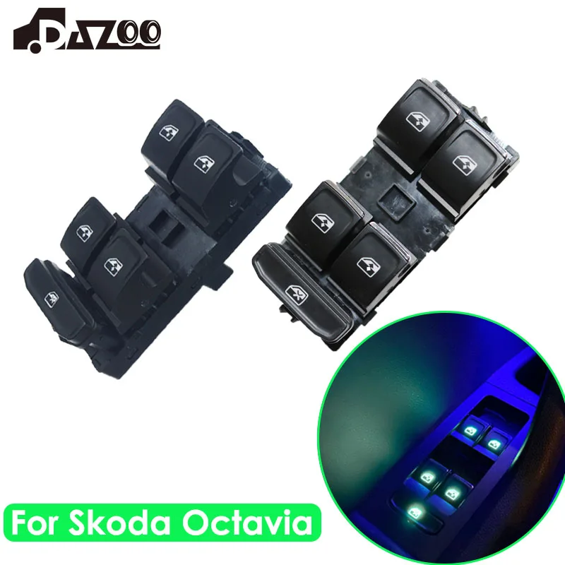 For Skoda Octavia Fabia 2013 2014 2015- 2018 Power Window Switch Control Button 5E0959857A 5E0 959 857A 5E0959857E