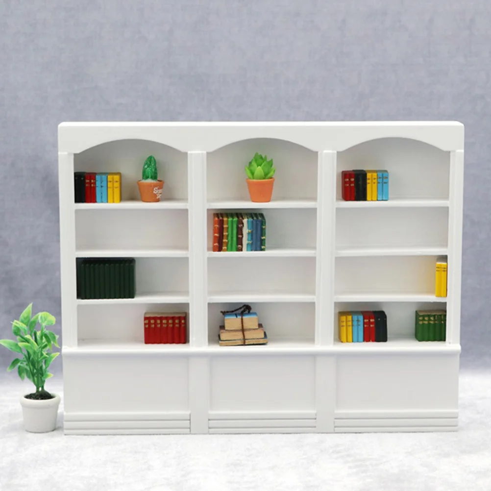 

Mini Bookcase Creative Practical Environmental-Friendly Wear Resistant House Cabinet For Diy Crafts Mini Landscape Decorative