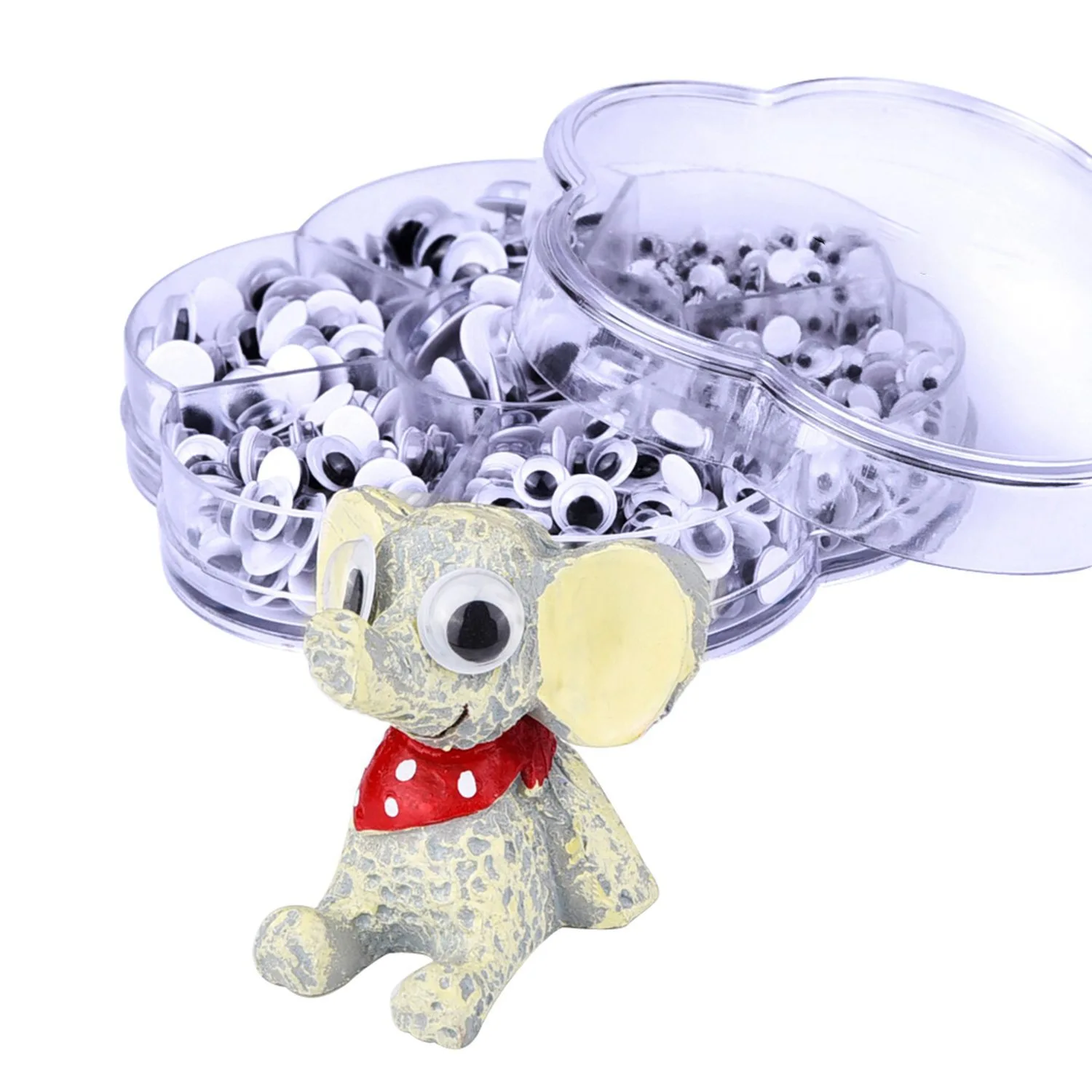 A19Q-700 peças redondas olhos googly com autoadesivo diy scrapbooking artesanato acessórios tamanhos sortidos