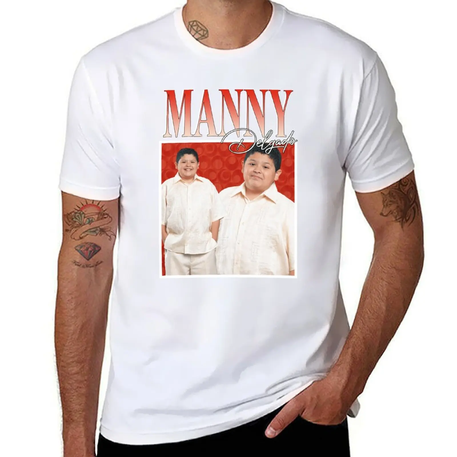 

Manny Delgado T-Shirt funny t shirts cotton man t shirt summer T-Shirt