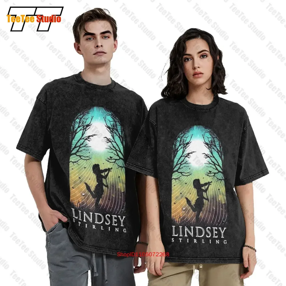 Lindsey Stirling Black Vintage Oversized T-Shirt Tultex Ladies Cut Music Box Tour Medium TE5G