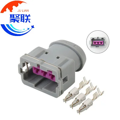 Auto 3pin plug car motor plug electrical wiring cable harness connector with terminals