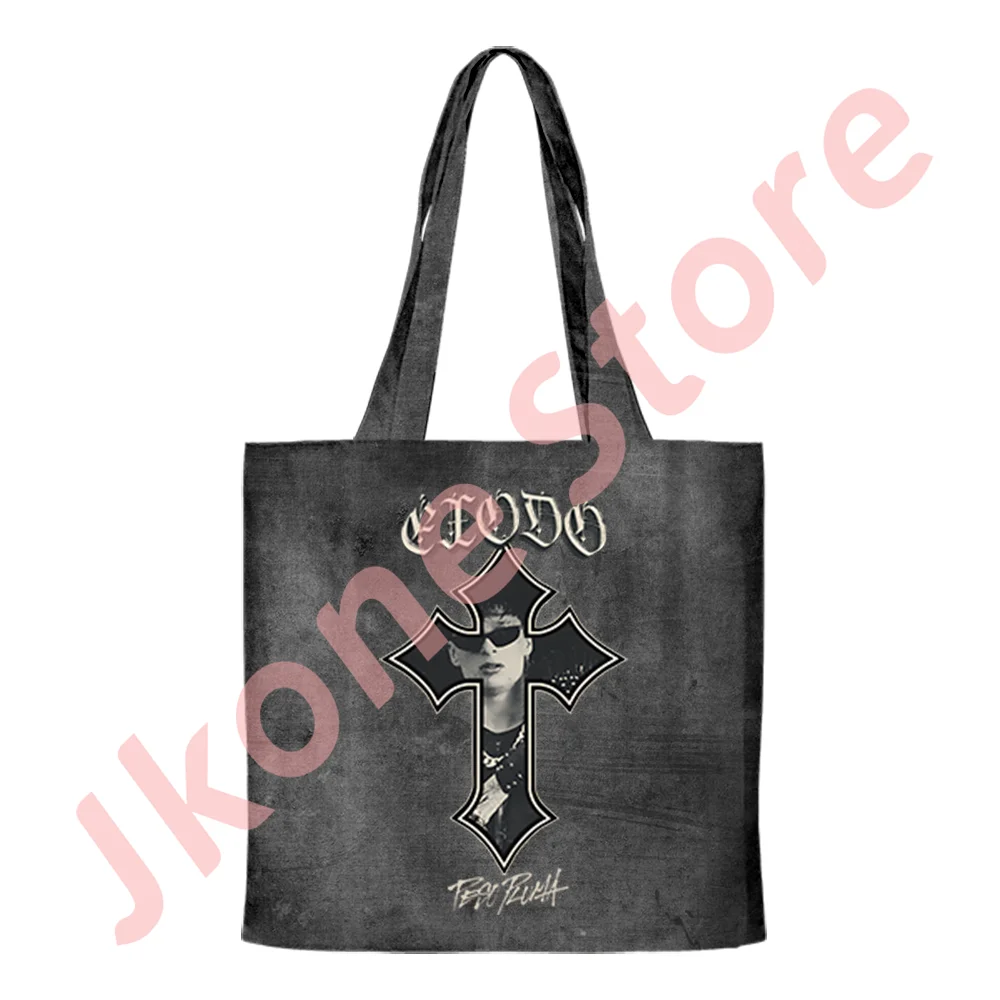 Peso Pluma Exodo Cross Merch Canvas Bag 2024 Tour Tote Unisex Fashion Casual HipHop Style Shoulder Bags