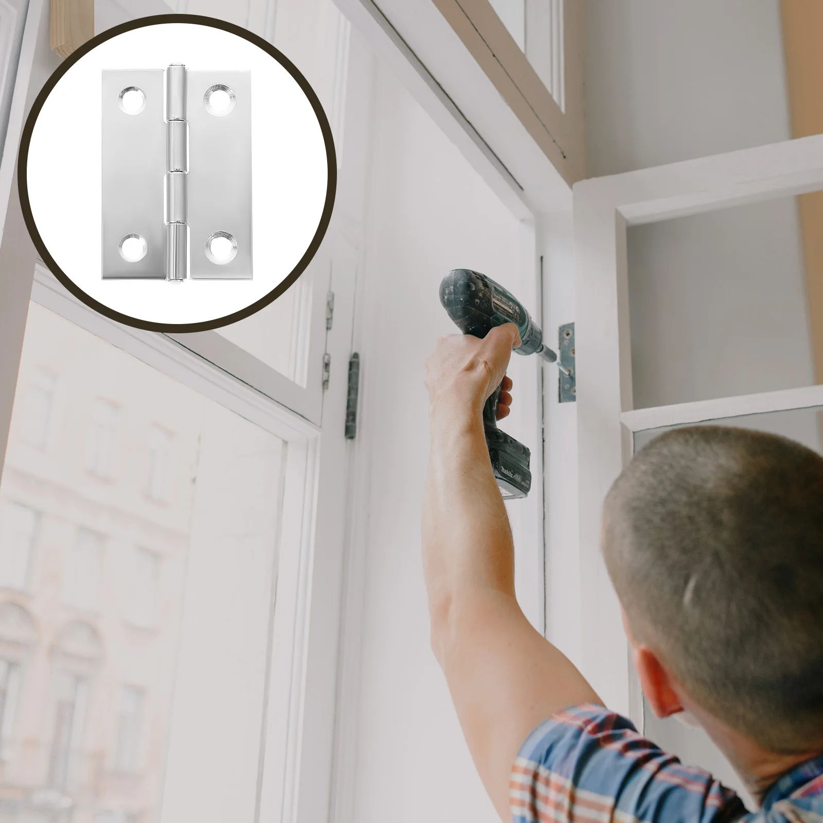 

30Pcs Premium Stainless Steel Hinges Heavy Duty Door Window Cabinet Hinges Smooth Silent Reliable Hardware Fittings