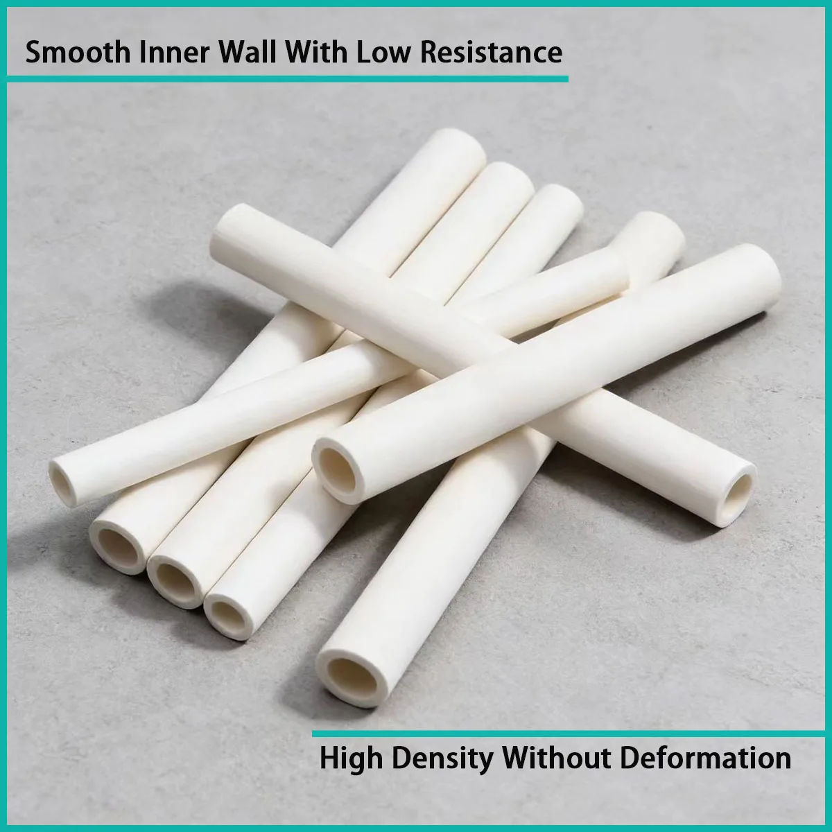 Aluminum Oxide Ceramic Hollow Tube with Inner Diameter of 0.4-25mm Is Used for Electronics, Chemical, Textile, Etc