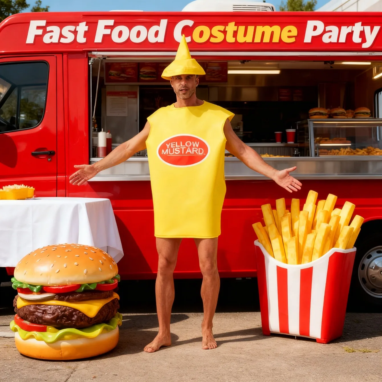 عطلة حزب الكبار الرجال والنساء الخردل زي الكبار مضحك تأثيري المرحلة الزي #1