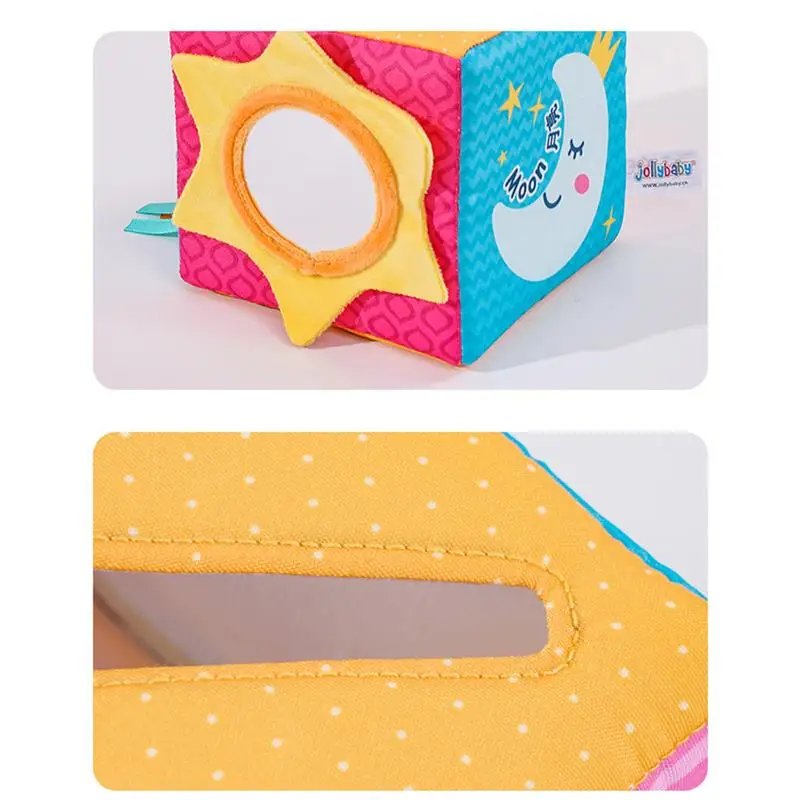 Tissue Box Toy Soft Crinkle Sensory Toys Early Development Activities For Kids Ages 0-2 Educational Toys Learning Tool