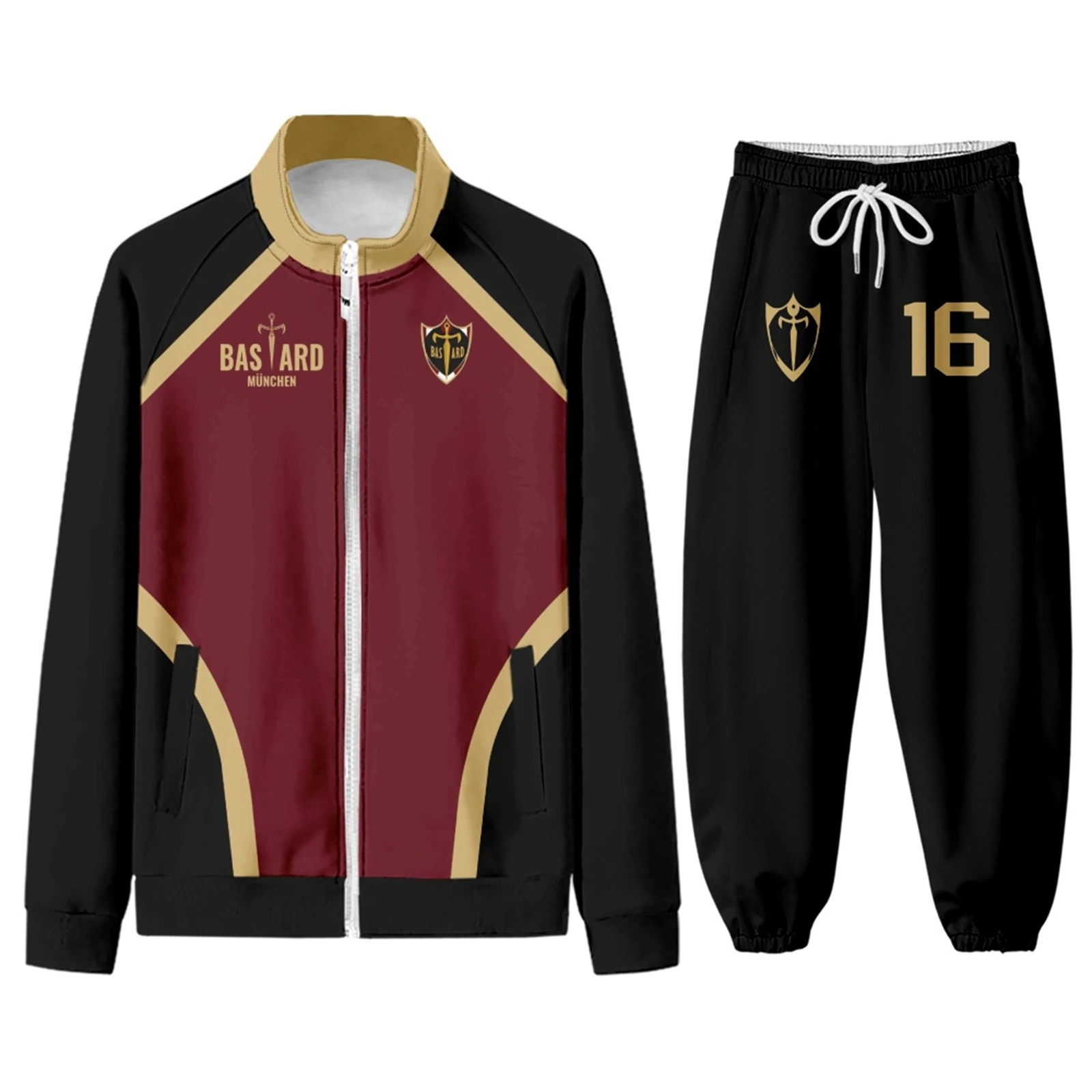 

Isagi Yoichi Football Jersey Lock Munchen Zipper Sport Coat Unisex Jacket Pants Tracksuit Team Uniform
