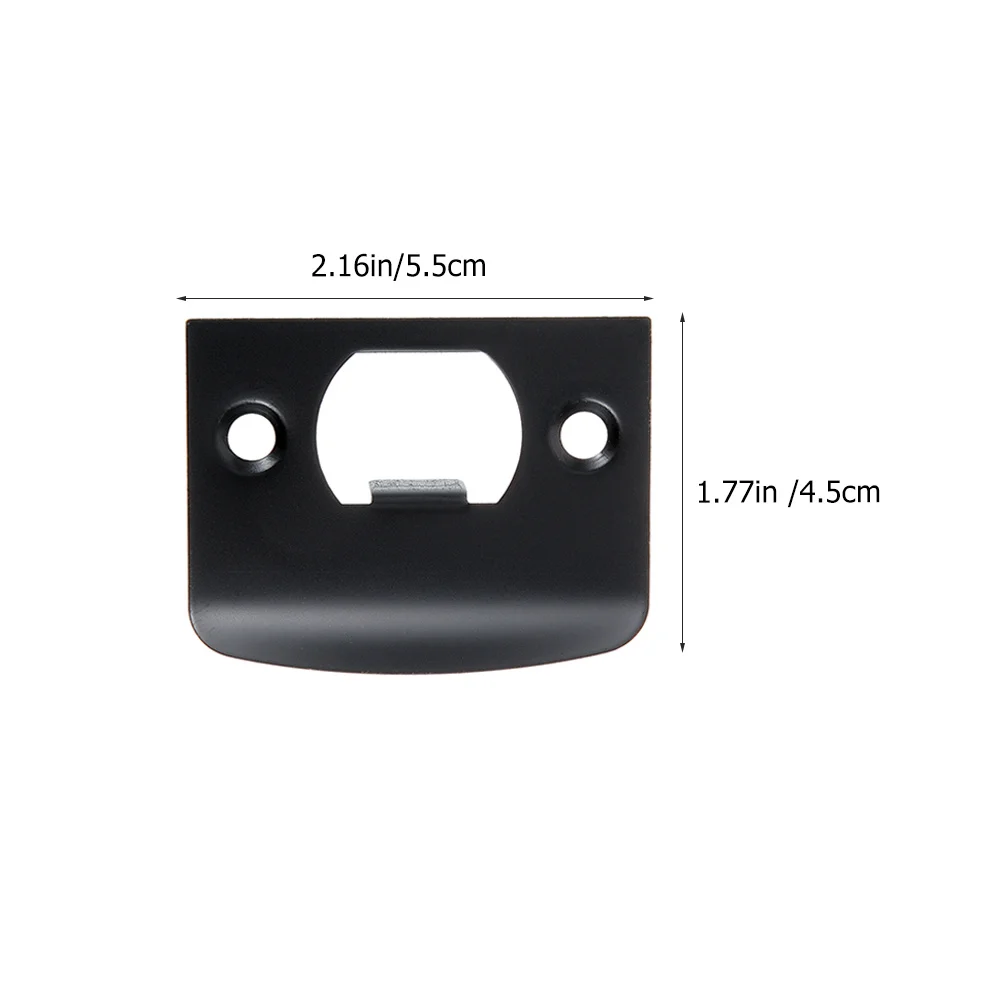 4 Stuks Deurversterking Platen Rvs Deur Klink Platen Nachtschoot Strike Plaat Cover Plaat Gat Filler Beveiliging Hardware