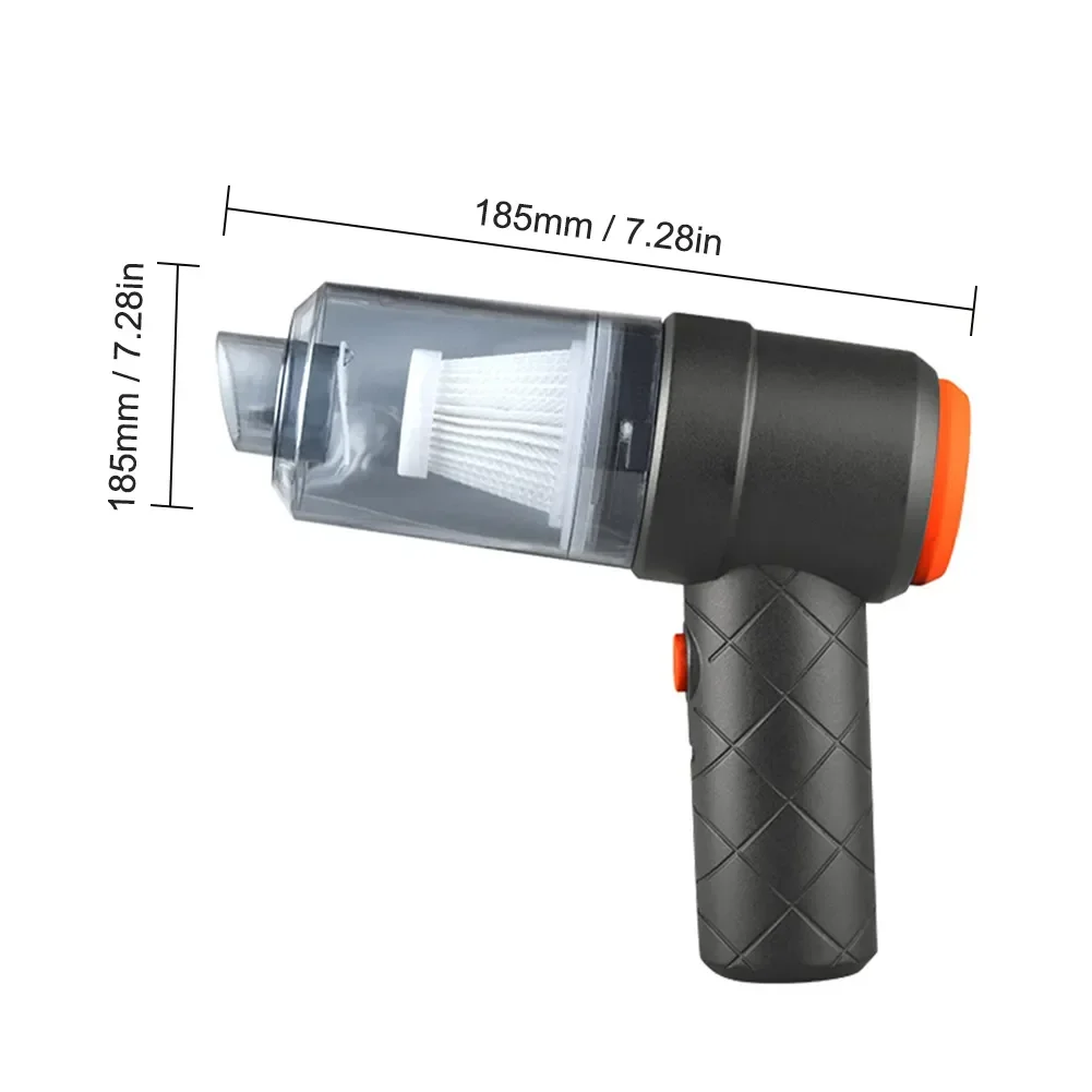 Przenośny odkurzacz samochodowy 6000PA 120W Mini bezprzewodowy odkurzacz ręczny odkurzacz do domu i samochodu podwójnego zastosowania odkurzacze