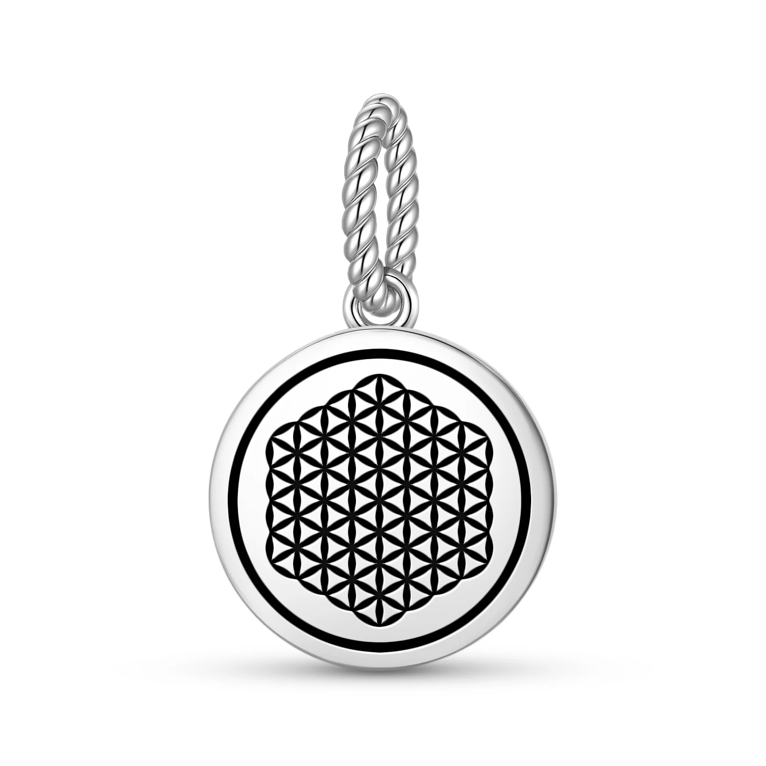 

Сакральная геометрия, цветок жизни, стерлинговое серебро 925 пробы, подвеска из бисера, подвеска «сделай сам», подходит для оригинального браслета, ювелирного изделия, подарок