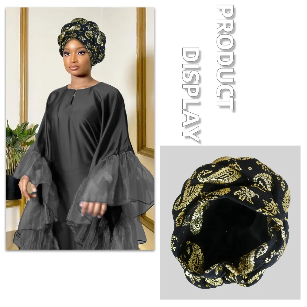 Fashion Polyester Cross Brim Beanie Solid Color Gold Foil Printed Printed Pull On Hat Casual Elastic Braided Headwear Daily