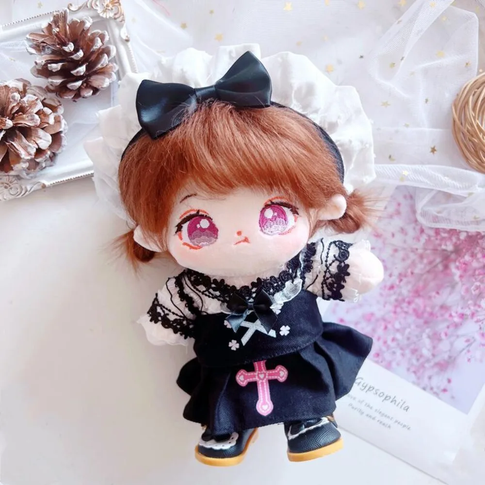 

Одежда Платье горничной 20 см Хлопковая одежда Лолита Kawaii Хлопковая одежда Экипировка Мини-одежда Аксессуары