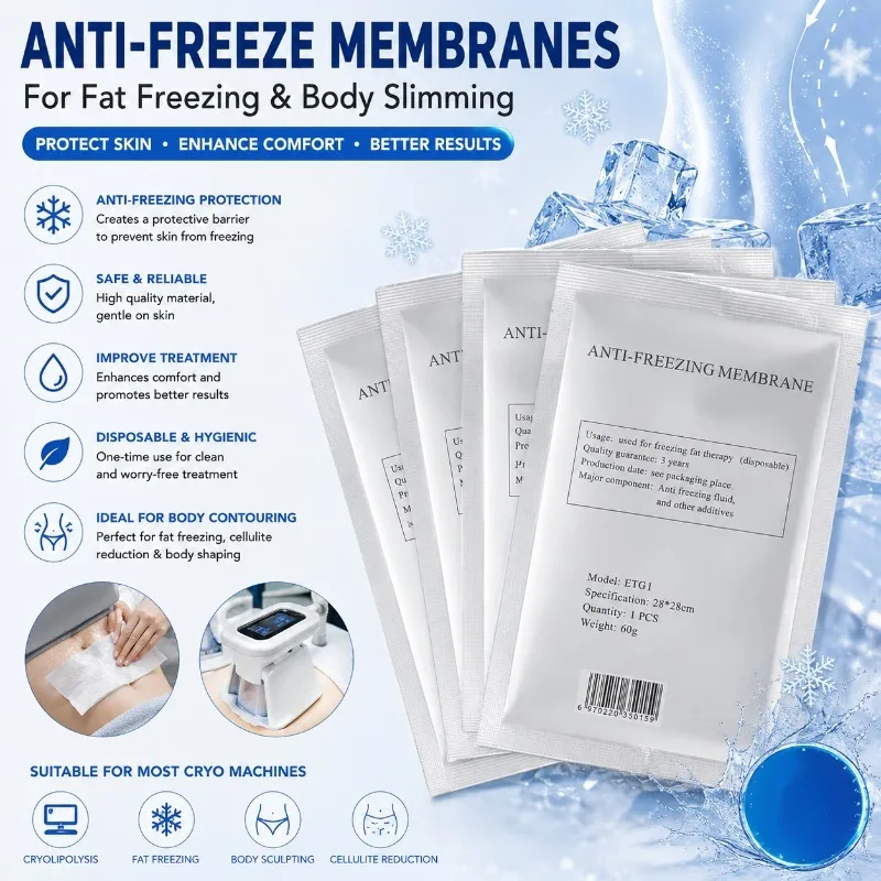 Body Contouring Fat Freezing Membrane Sheets Protective Wrap for Cooling Massage Machine Skin Care Treatment Accessory Set Pack
