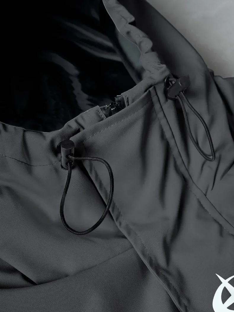 Herren High-Street Trendige Jacken Amerikanische Mode College-Jacke Jugendliche Männer Locker Sitzender Outdoor-Mantel Leichter Kapuzen-Windbreaker – Detail 7