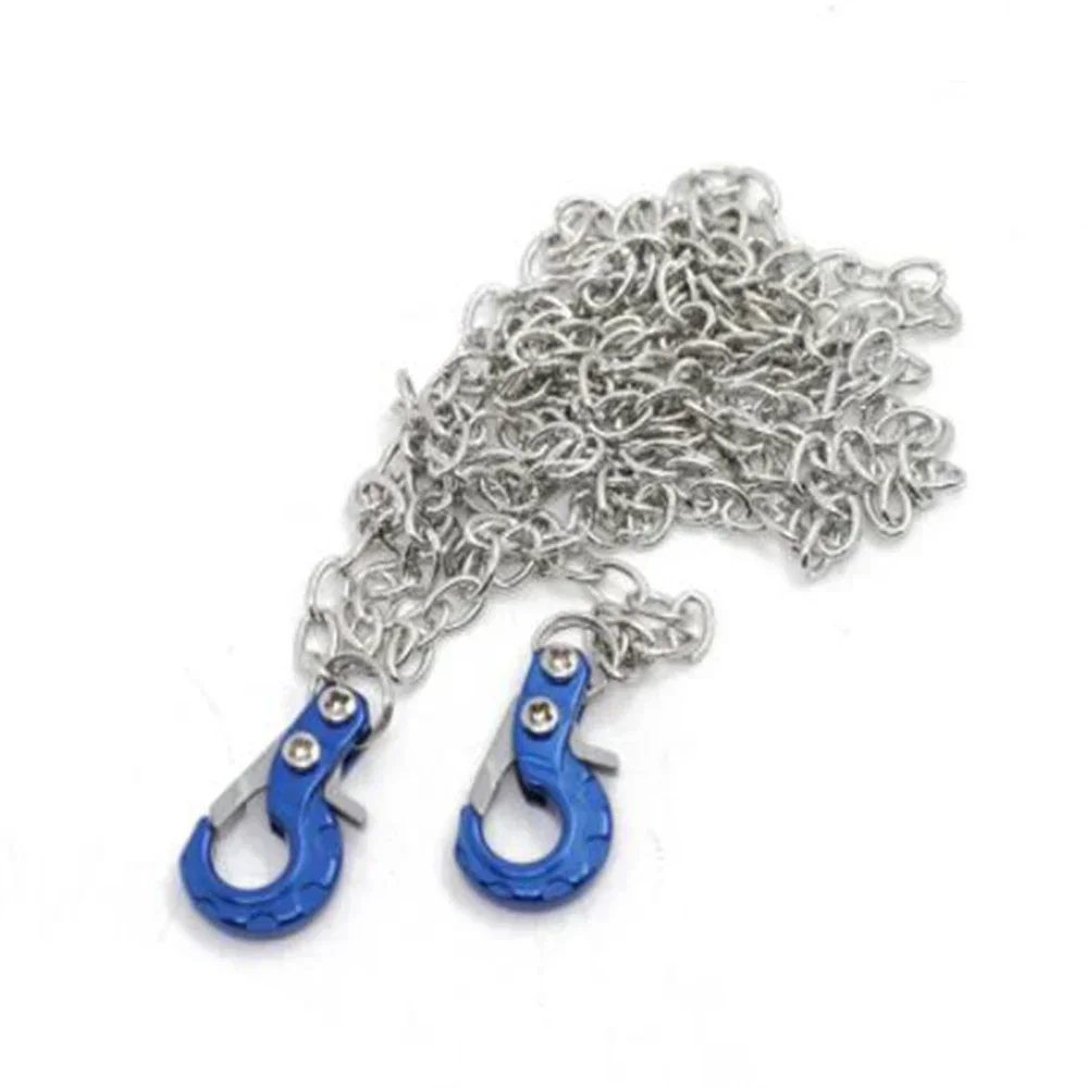 Gancho de remolque, accesorios de cadena de remolque para SCX10 D90 D110 TF2 Tamiya TRX4, coche trepador de simulación RC