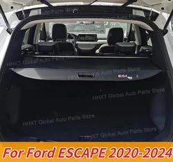 For Ford ESCAPE Cargo Cover Trunk Retractable Parcel Rack Waterproof Shield Privacy Cargo Cover Auto Parts 2020-2024