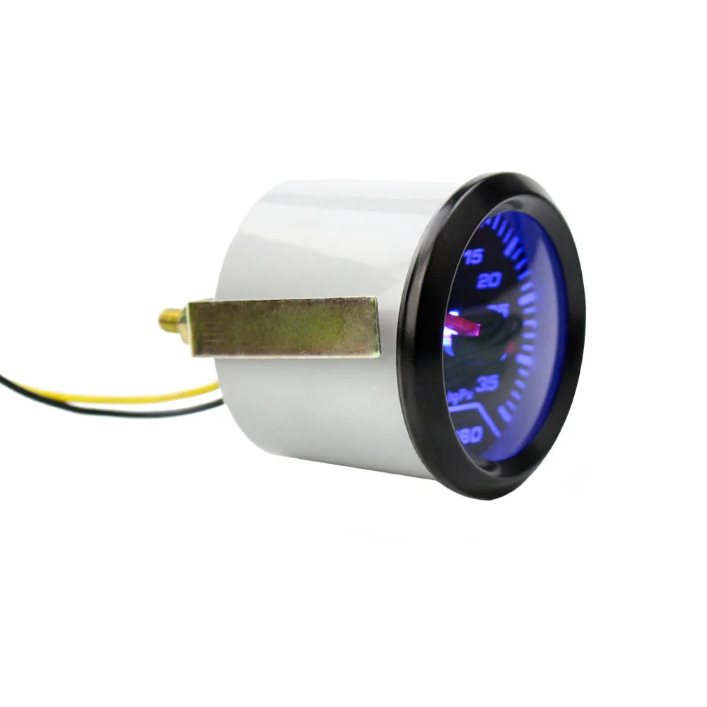 2 Inch 52mm Auto Turbo Boost Gauge PSI Smoke Dial Blue LED Light Interior Car Meter Car gauge LC100179