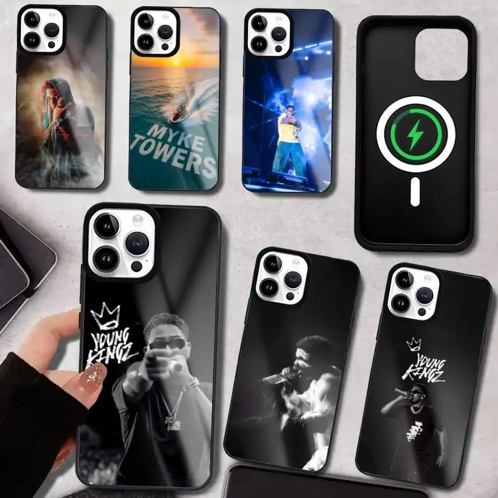 

M-Myke T-Towers Rapper Phone Case For IPhone17 16 15 14 13 12 11 Plus Pro Max Plus Wireless Charger Cover Funda