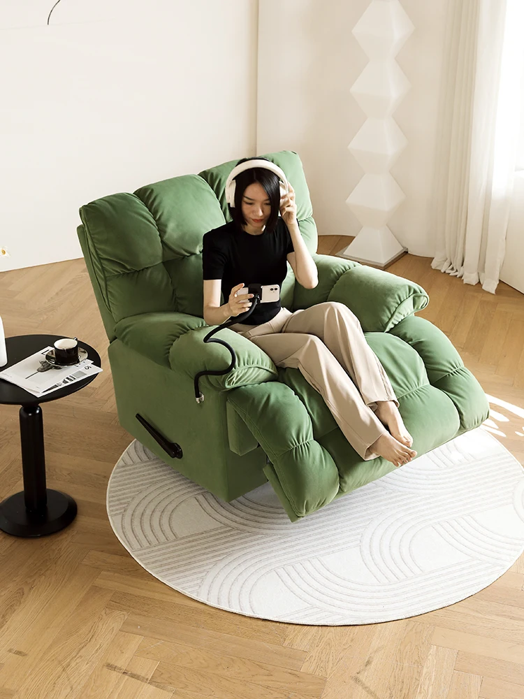 LTT Cloud Single Sofa Electric Rocking Chair Multi-Functional Leisure Rotating Reclining Chair Can Lie and Sleep