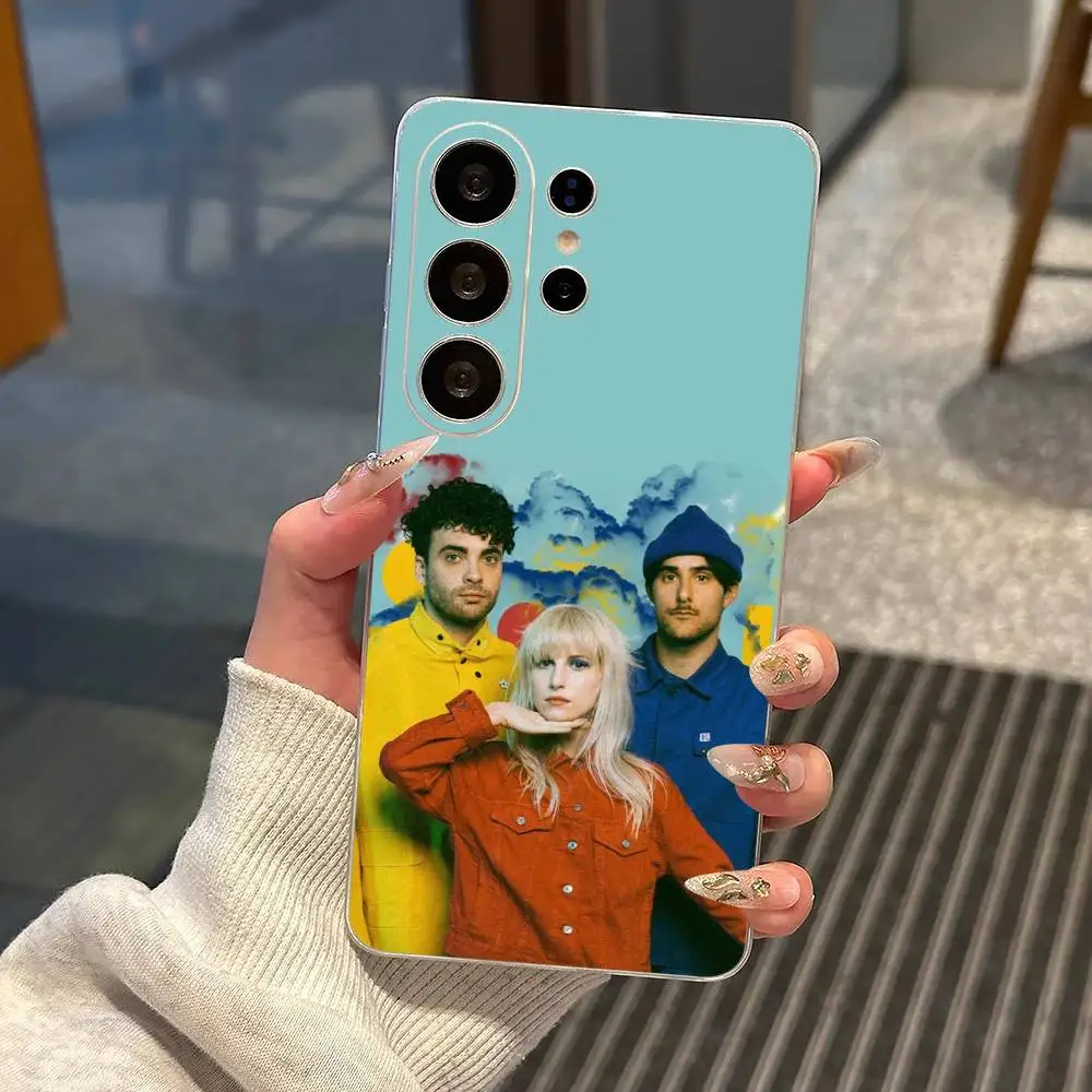 Paramore Pop-Punk B-Band   Phone Case For Samsung S25,S24,S21,S22,S23,S30,Ultra,S20,Plus,Fe,Note,10,9,5G Transparent Cover
