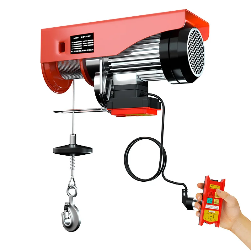 

Miniature electric hoist 220V household small crane 1/0.5 ton hoist