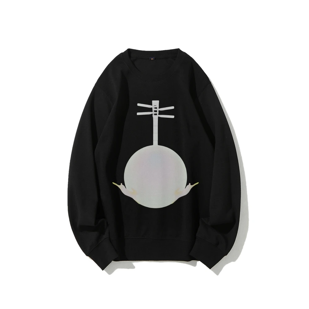 Męska bluza z okrągłym dekoltem - wysokiej jakości podszewka z polaru, ciepła, ale lekka, luźny krój, idealna na chłodne dni