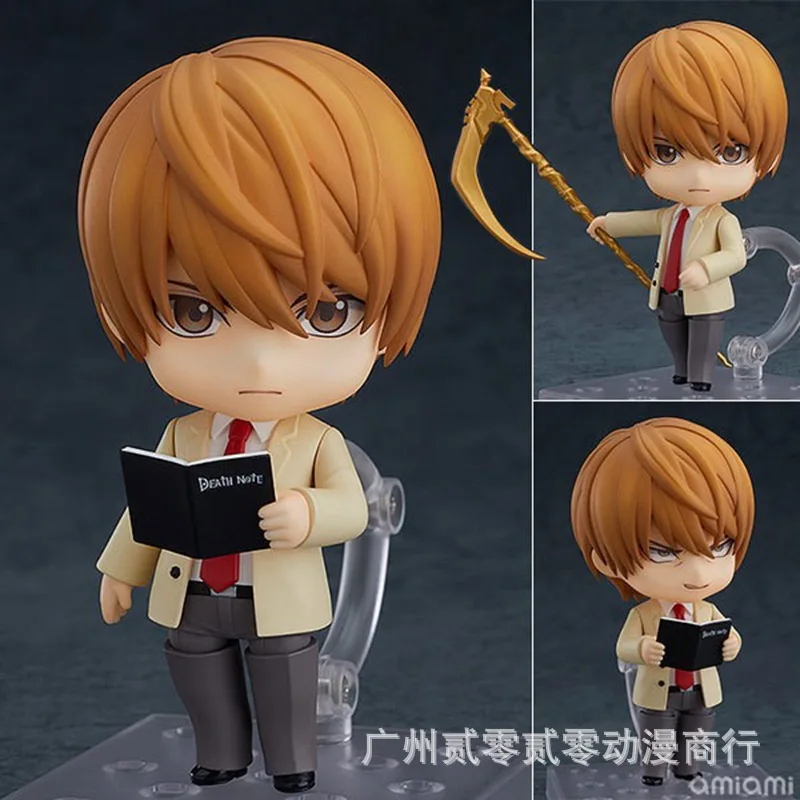 Anime DEATH NOTE Yagami Light Q-versione Mobilità articolare Action Figure Modello in PVC Statua bambola Giocattolo Decorazione da scrivania Collezione Regali