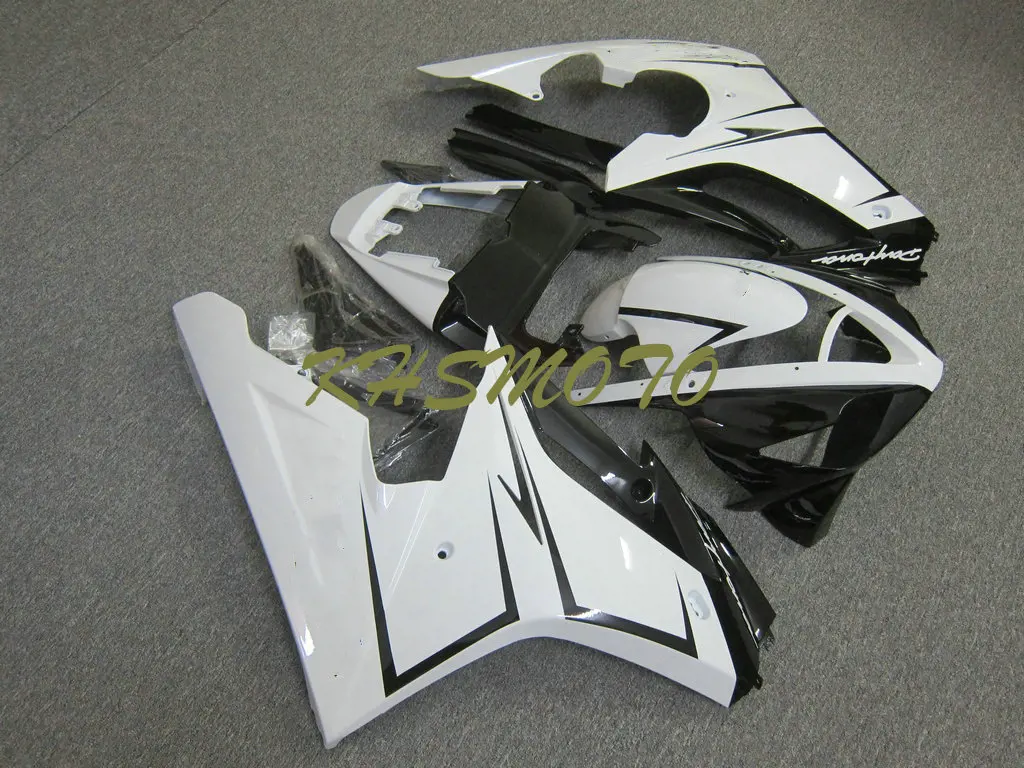 Motorcycle Fairings Kit for Triumph Daytona675 2005 2006 2007 2008 DAYTONA 675 05-08 Injection Black White Bodywork Set