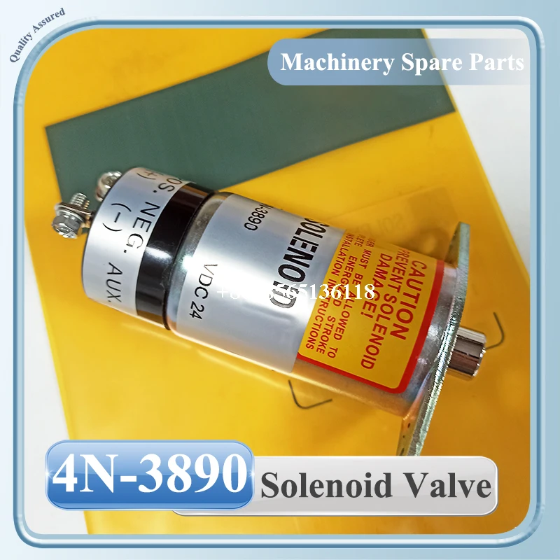 4N3890 4N-3890 24V High Quality ShutOff Solenoid Valve For 3304 3306 3406B Engine Solenoid