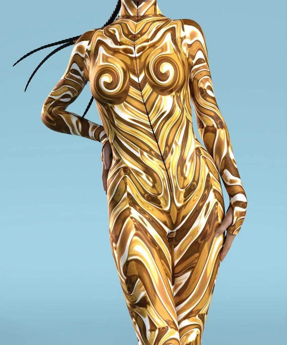 Sexy Leopardenmuster-Overall für Damen, Party-Kostüm, enganliegender Jumpsuit, Onesie-Kostüm, elastischer Bodysuit für Feiertage und Spiele. – Detail 18