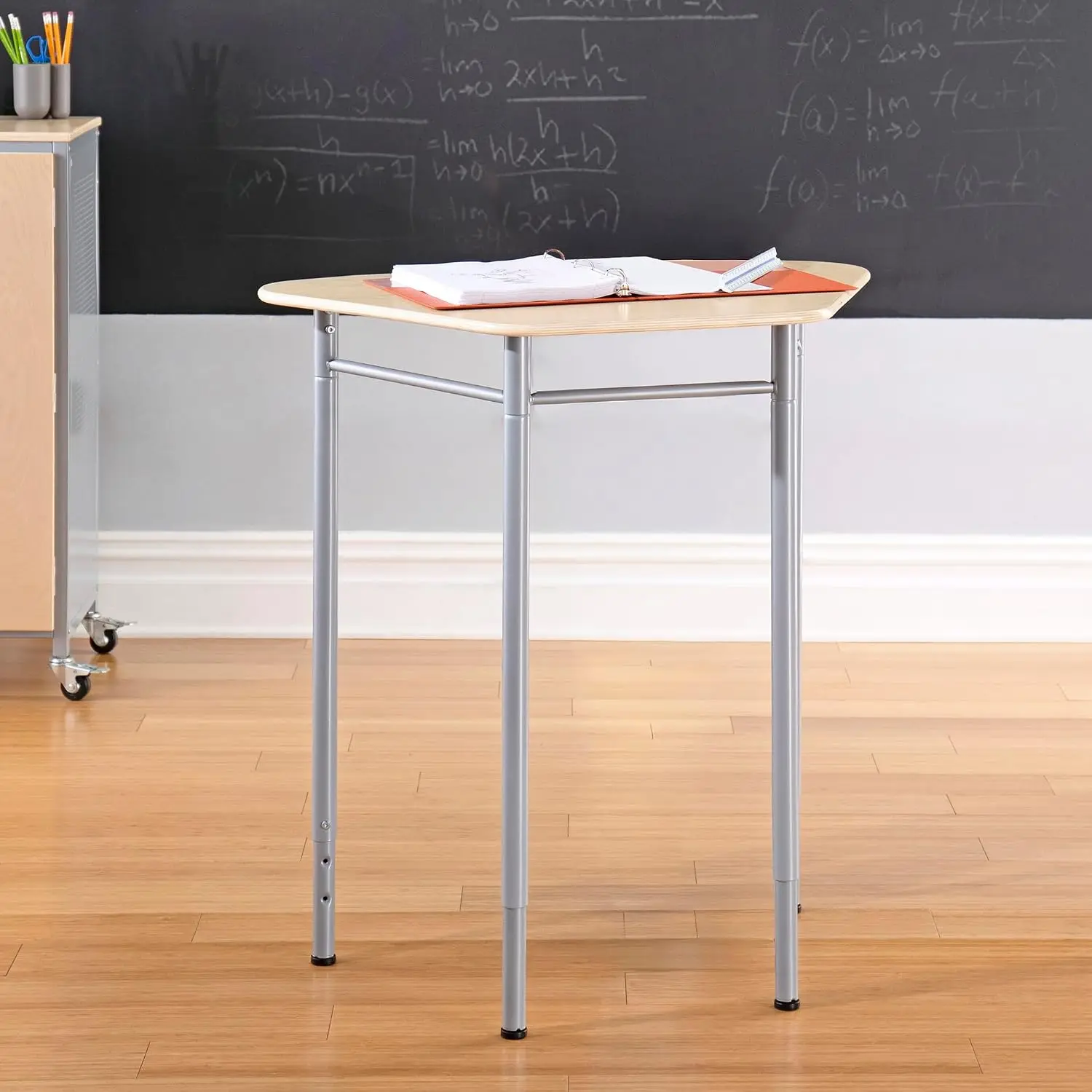 Standing Modular Desk for Adults and Kids: Adjustable Height Desk with Metal Legs for Home, Office, Classrooms and More