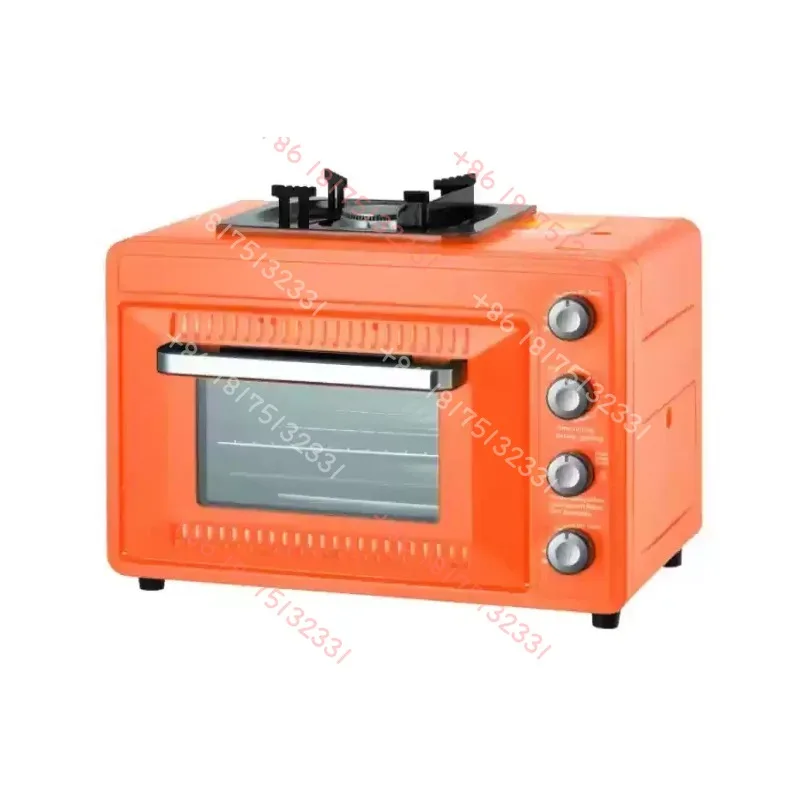 Outdoor Portable Windproof Oven Large Capacity For 5-8 People Multi-function Baking Frying Grilling Stewing Cooker