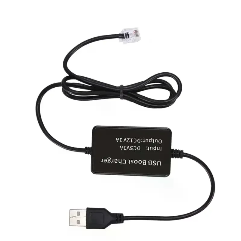 USB To RJ11 Plug Cable USB To RJ11/DC55X21 Radar Detector Power Cable USB Plug Connect To Car Charger For Most Radar