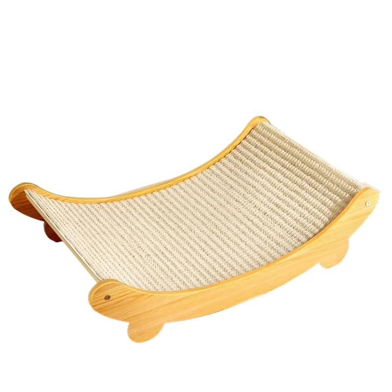 

The cat scratching board is wear-resistant and will not drop debris. The large lying chair cushion is a cat toy paw grinder.