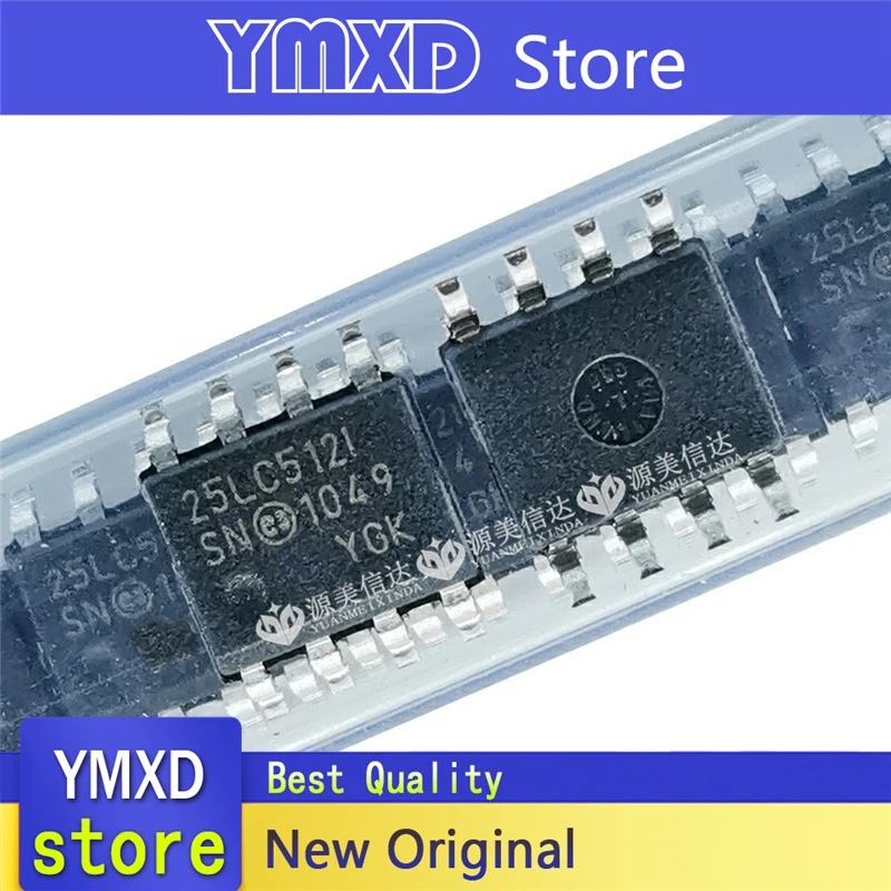 10 قطعة/الوحدة جديد الأصلي 25 lc512 -i التصحيح 25 lc512 SOP-8-I/SN الذاكرة IC رقاقة في الأوراق المالية