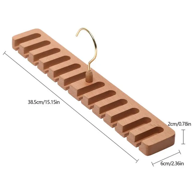 Appendiabiti da cintura in legno di faggio armadio organizzatore rotante appendiabiti per sciarpa armadio per la casa porta abiti Swifter